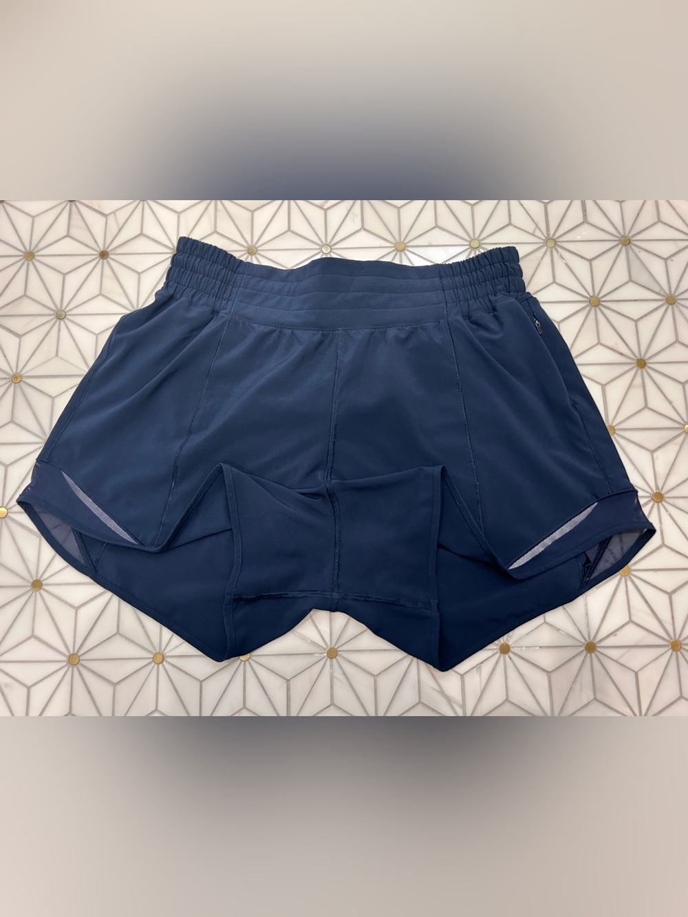 Lululemon Navy Running Shorts - Picture 7 of 9